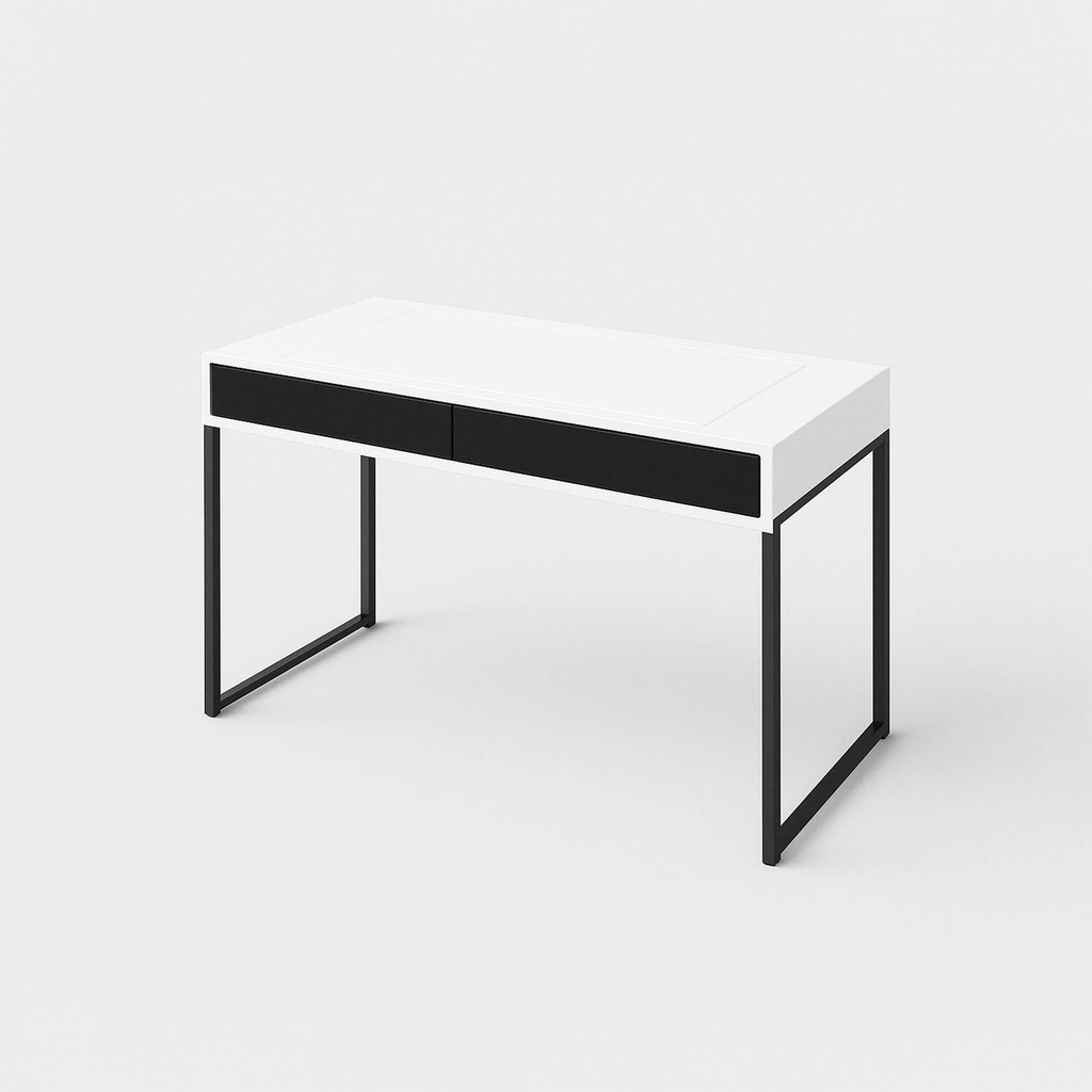 [FURN_0096] Customizable Desk (White, Steel)
